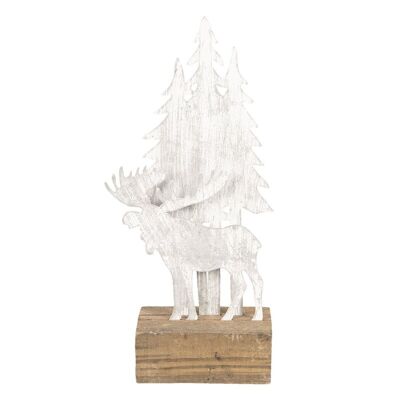 Decoratie kerstboom met eland 13x8x28 cm 1