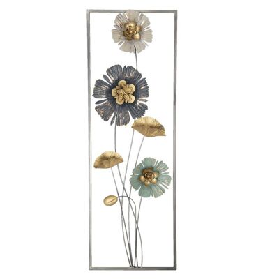 Wanddecoratie bloemen 31x6x90 cm 1