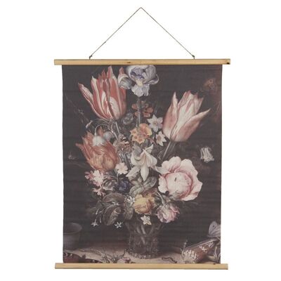 Wandkaart met bloemen 80x2x100 cm 1