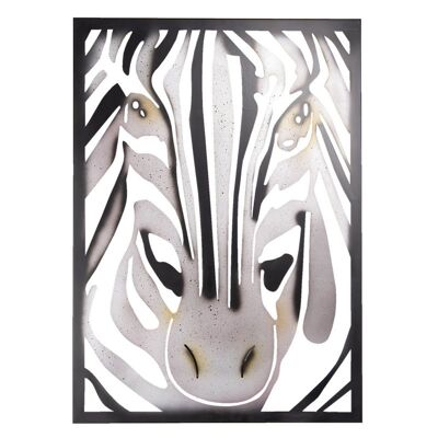 Wanddecoratie zebra 55x3x76 cm 1