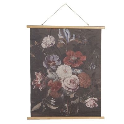 Wandkaart met bloemen 80x2x100 cm 3
