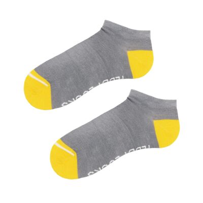 Chaussettes basses grises recyclées - Lot de 2