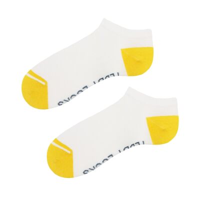 Recycled White Low Socks - 2 Pack