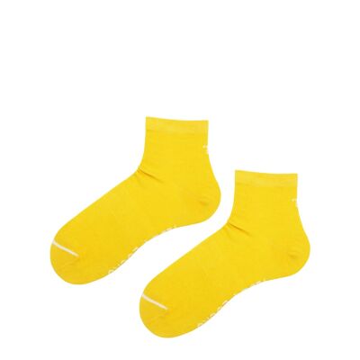 Chaussettes côtelées jaunes respectueuses de l'environnement - paquet de 2