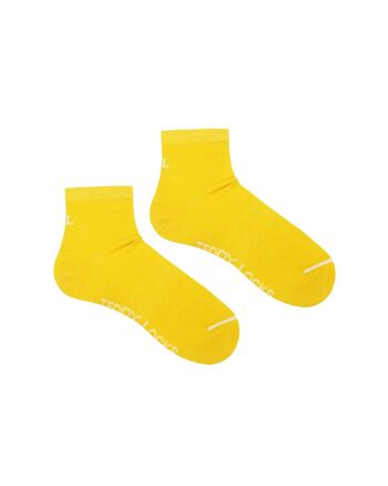 Chaussettes côtelées jaunes respectueuses de l'environnement - paquet de 2 8