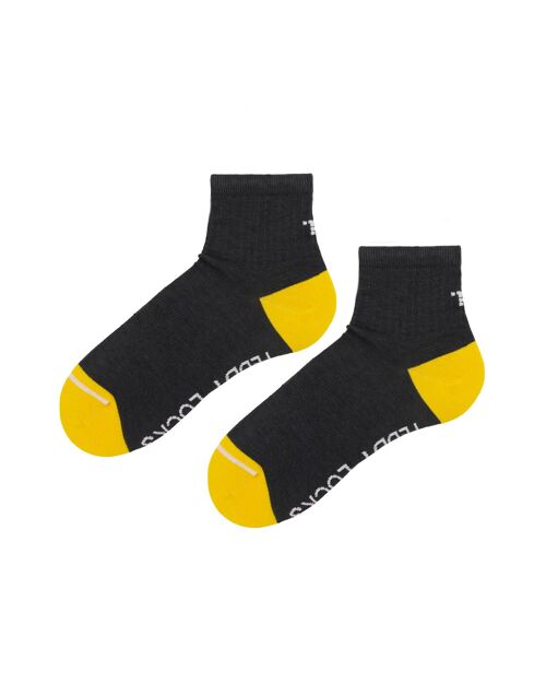 Eco-friendly Charcoal Quarter Socks - 2 Pack