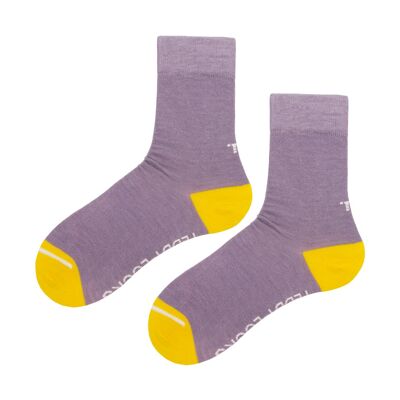 Recycled Lilac Crew Socks - 2 Pack