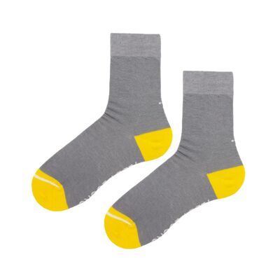 Chaussettes mi-mollet recyclées gris clair