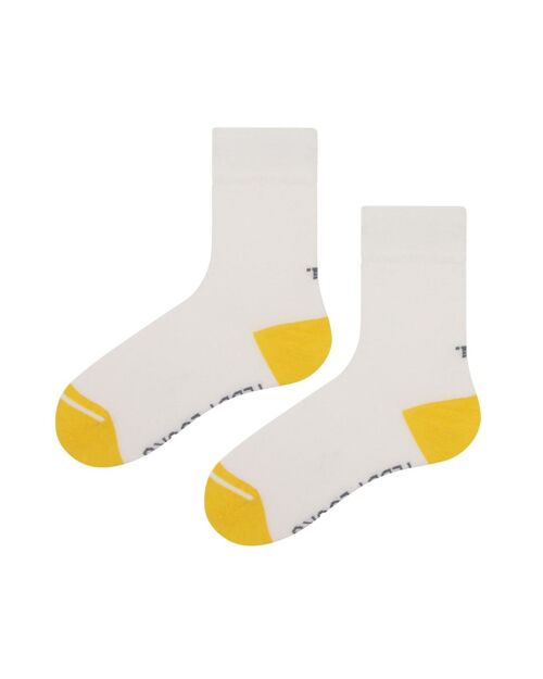 Recycled White Crew Socks