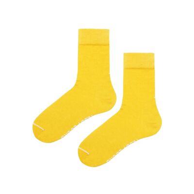 Recycelte gelbe Crew-Socken – 2er-Pack