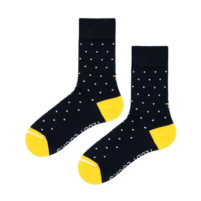 Nachhaltige Navy Polka Dot Crew Socken