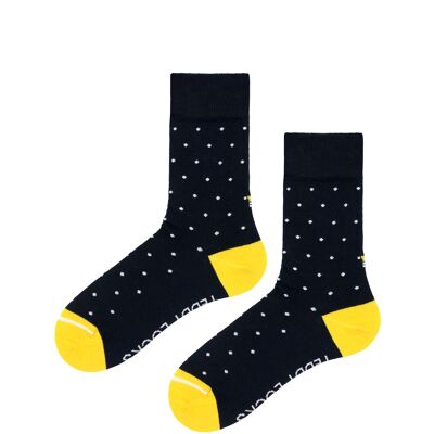 Nachhaltige Navy Polka Dot Crew Socken – 2er Pack