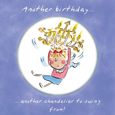 Chandelier birthday card