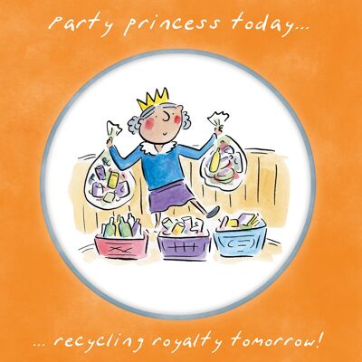 Party-Prinzessin-Geburtstagskarte