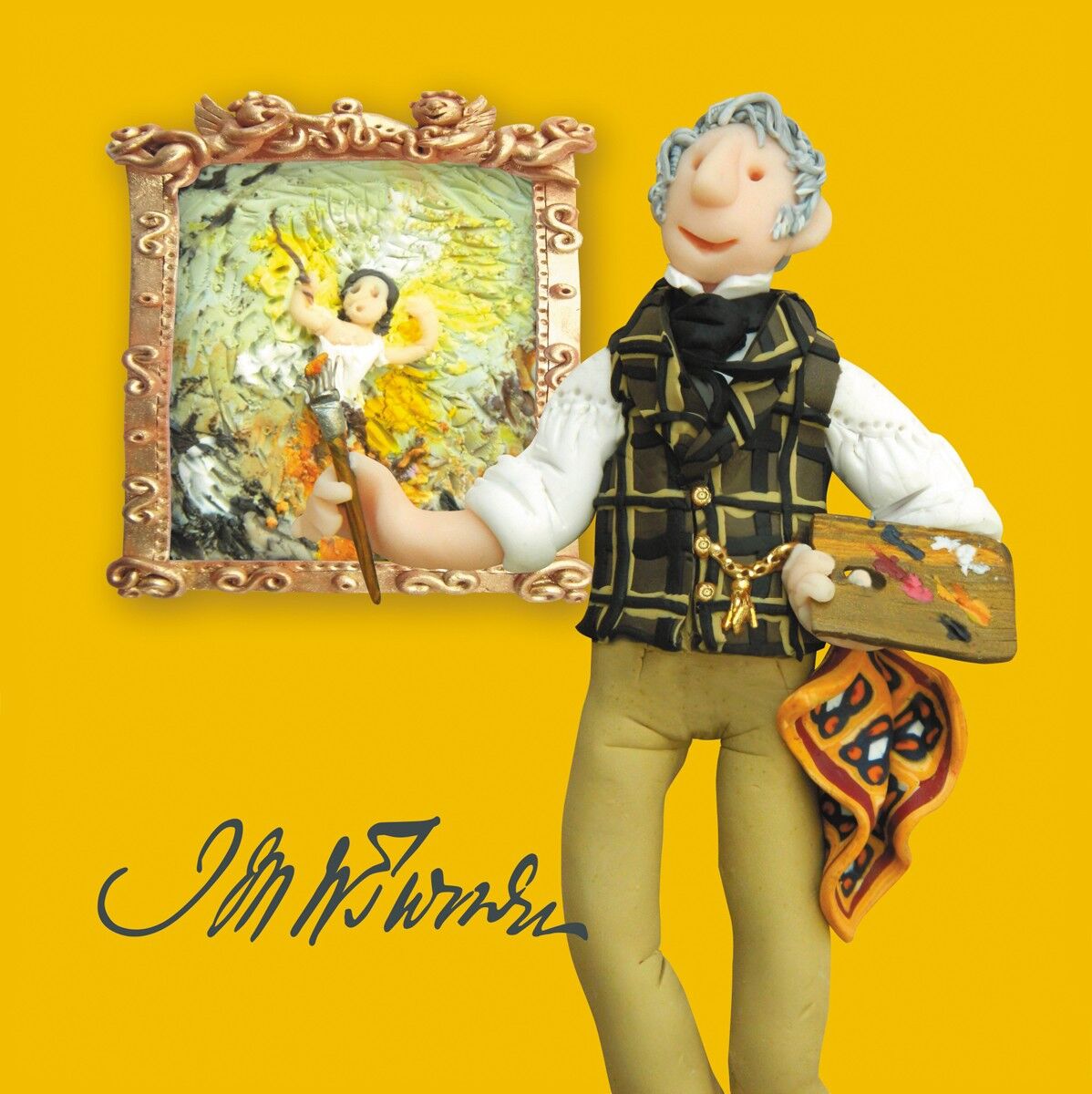 Tarjeta temática de arte en blanco de Turner