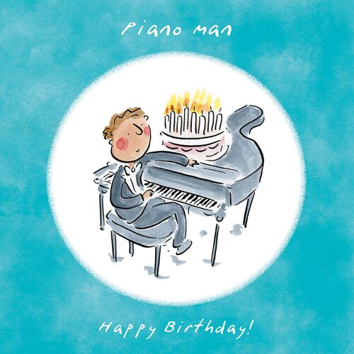 Grand scale music themed birthday card