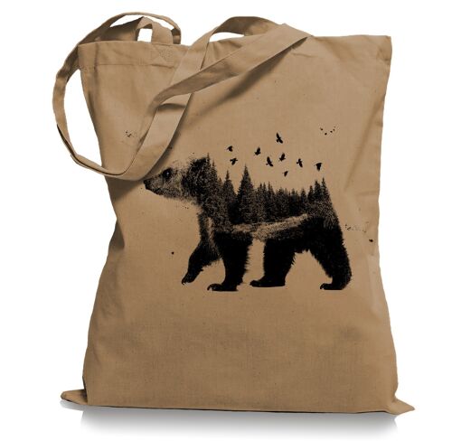 Canada Bear Nature Bären Kanada Stoffbeutel Einkaufstasche Tasche Tragetasche / Bag