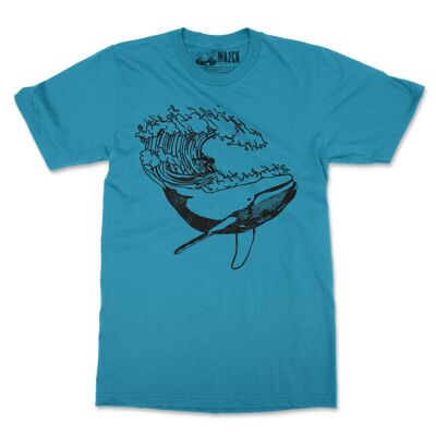 Whale Surfer - Maglietta da uomo M-Fit