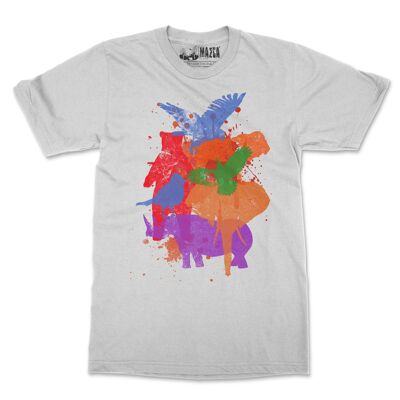 Animales de colores - Camiseta ajustada hombre