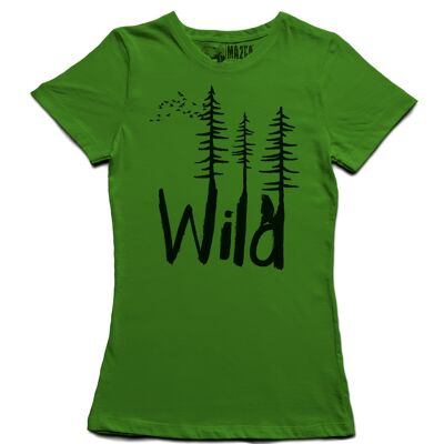 Wild Crew Neck Ladies M-Fit T-Shirt