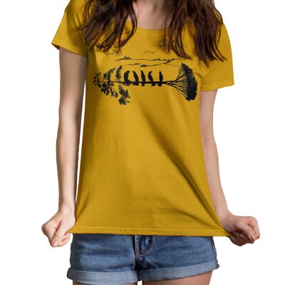 Sparrows Rundhals Damen M-Fit T-Shirt