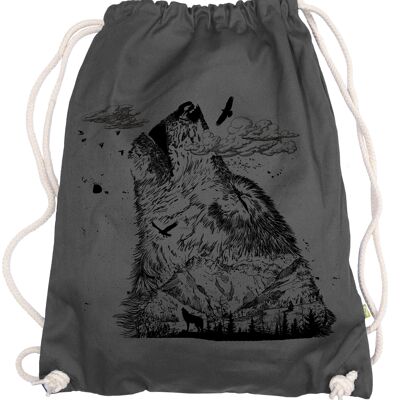 Wolf Mountain mountains gym bag backpack