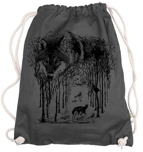 Wolf Forrest Wälder Wald Nature Natur Wölfe Turnbeutel Rucksack