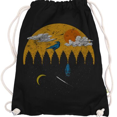 Sunbird sun and moon gym bag backpack