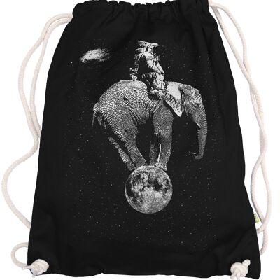 Space Elephant Elephant Moon Moon Gym Bag Mochila