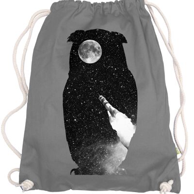 Owlmoon owl owls moon cohete bolsa de gimnasio mochila