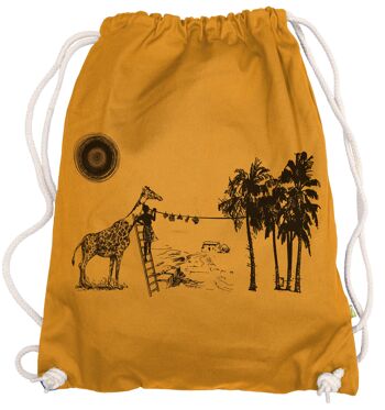 Sac à dos de sac de sport Washing Day Giraffe