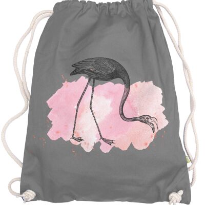 Pink flamingo gym bag backpack