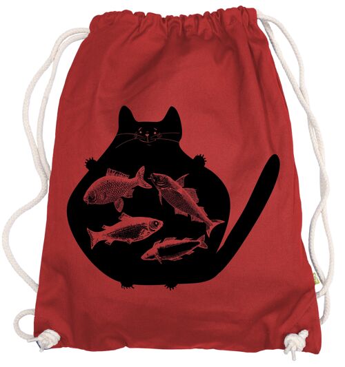 Catfish Cat Katze Katzen Turnbeutel Rucksack