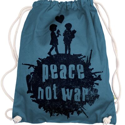Not War Drawstring Bag Backpack Peace Peace