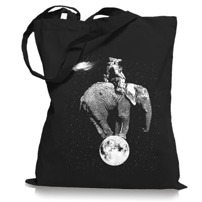 Elefante espacial - bolsa de tela