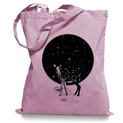 Deer Moon - bolsa de tela bolsa de yute