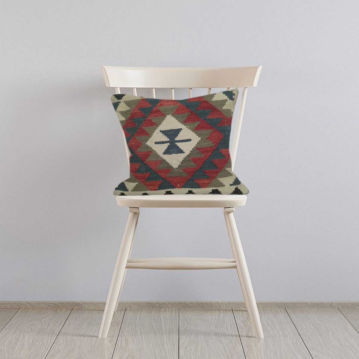 Fodera per cuscino di sego intrecciata a mano Kilim