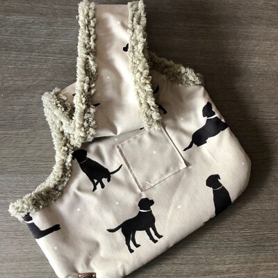 Handcrafted, luxury puppy/small dog carrier