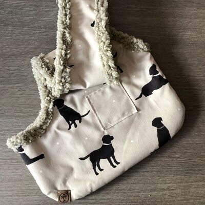 Handcrafted, luxury puppy/small dog carrier