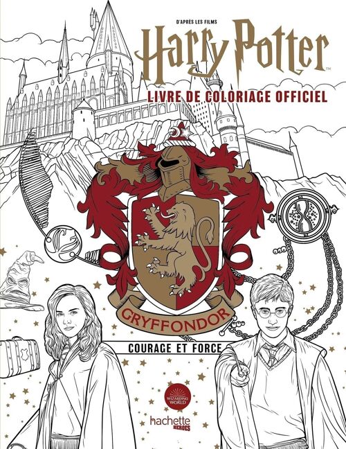 LIVRE DE COLORIAGE - Harry Potter - Gryffondor - Le livre de coloriage officiel