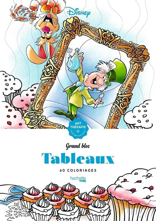 LIVRE DE COLORIAGE - Grand bloc Disney Tableaux