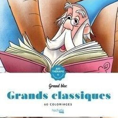 LIBRO DA COLORARE - Grande blocco Disney Great Classics