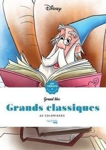 LIVRE DE COLORIAGE - Grand bloc Disney Grands classiques