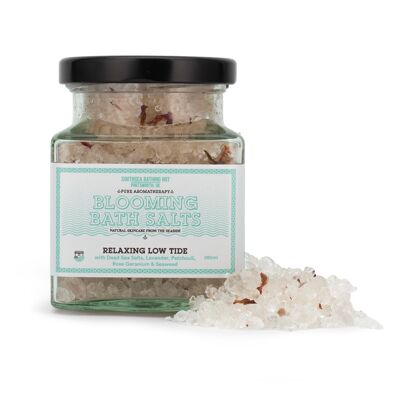 Blooming Bath Salts with Seaweed (choice of scents) - Relaxing Low Tide 280ml