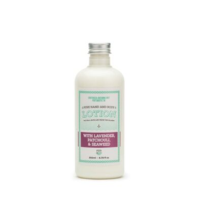 Pure Hand & Body Lotion with Seaweed (choice of scents) - Lavender & Patchouli 250ml - NO PUMP