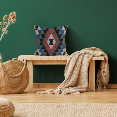 Kilim handvävt kuddfodral av gräshoppor