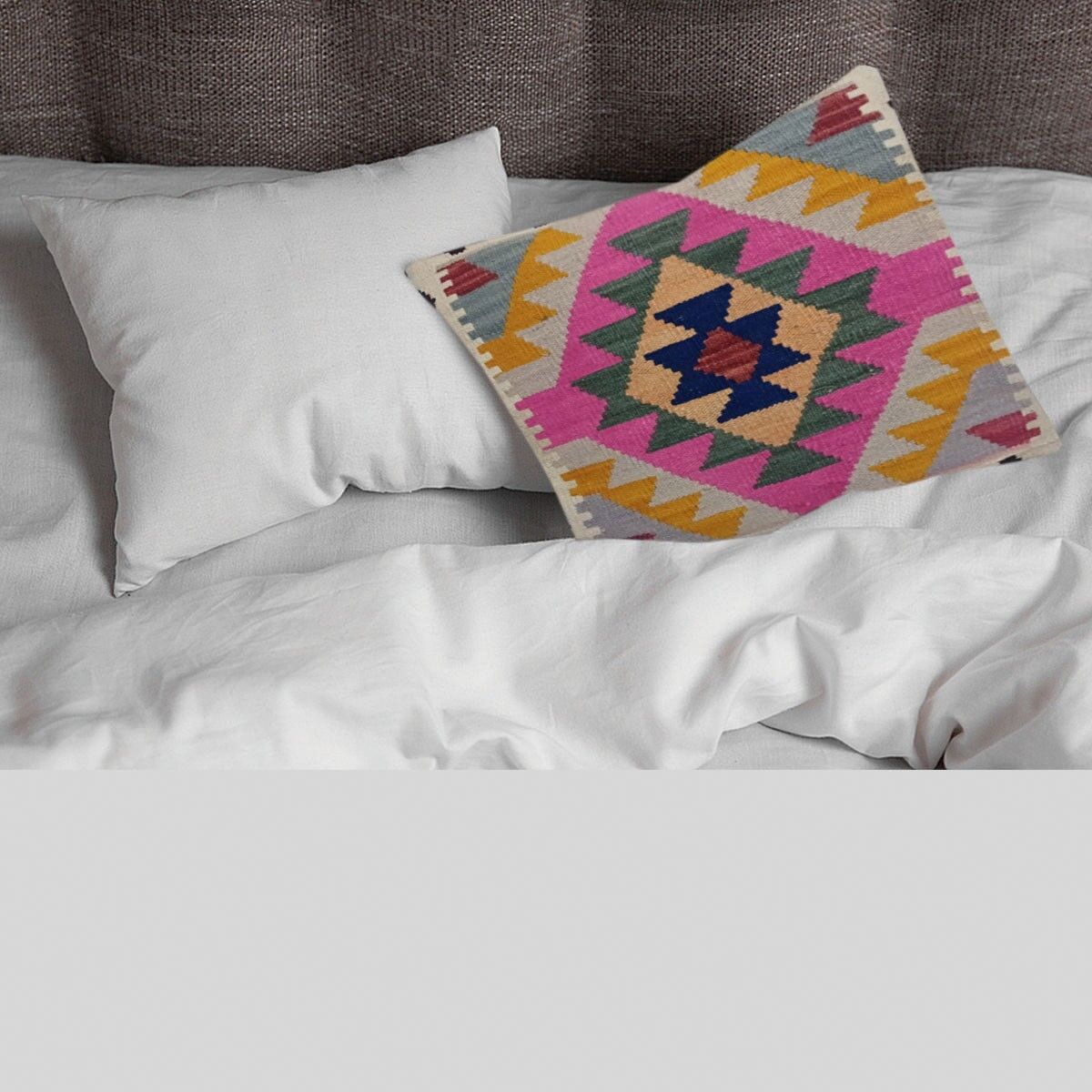 Fodera per cuscino Mandalay intrecciata a mano in Kilim