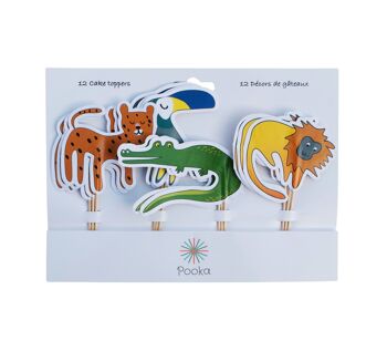 Tropical Animals Toppers (Set of 12) 5