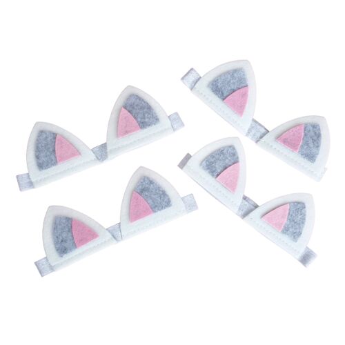 Cat ears felt headband (Set of 4)