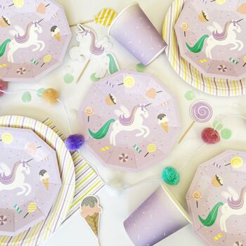 Sweet Unicorn Small Plates (Set of 8) 5